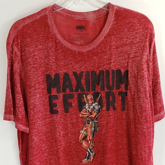 deadpool t shirt maximum effort